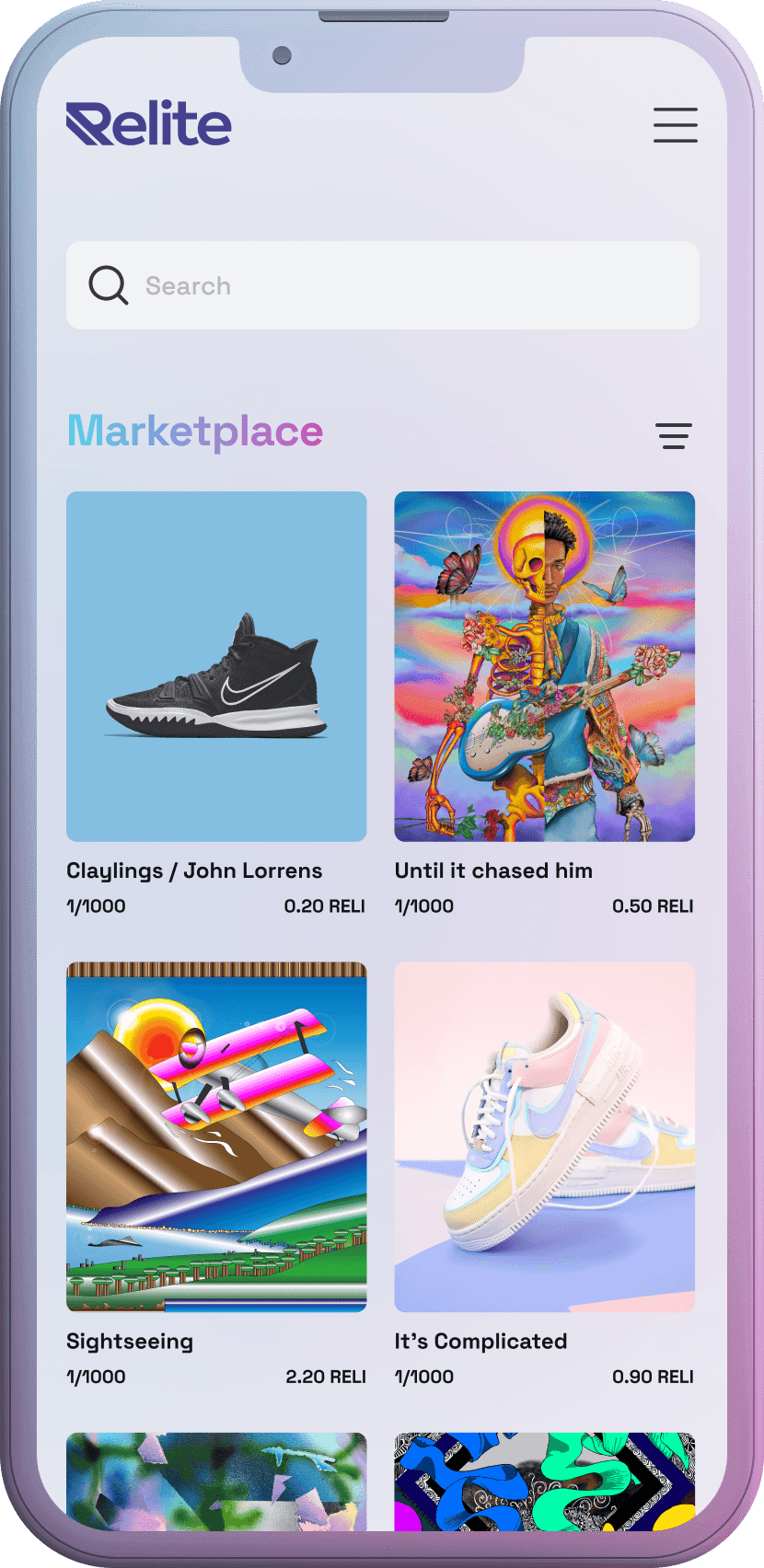 A marketplace to discover brands, stories, discounts, physical and digital products.